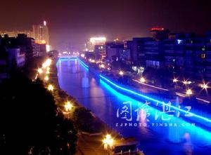 廣東湛江市赤坎區南橋河夜景