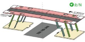 雙橋站站內立體圖