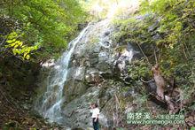 森林 瀑布 風景 山水 溪水 小河 山峰 雪景