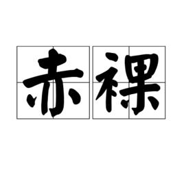 赤裸[漢語詞語]