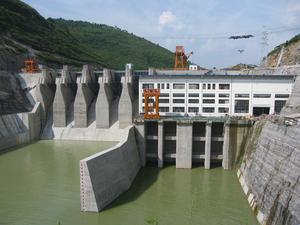 （圖）建設中的酉酬水電站