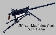二戰美軍M1919A6式重機槍