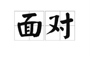 面對[漢語詞語]