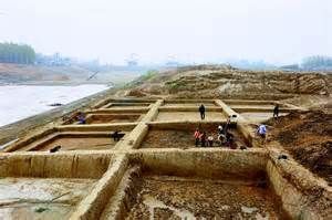 石家河文化遺址考古現場