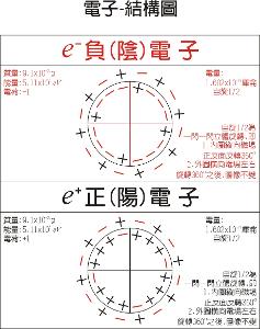 正電子-內部結構模型圖