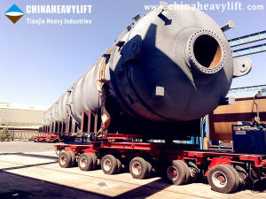 CHINAHEAVYLIFT Modular Trailer軸線車在巴林的運輸項目