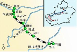 喀和鐵路線路圖