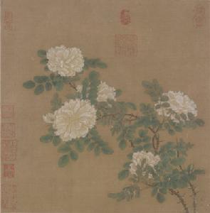 馬遠白薔薇圖頁