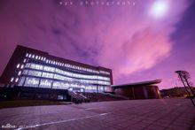 湖南工業大學新校區圖書館夜景