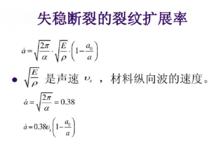 圖二失穩斷裂的裂紋擴展率