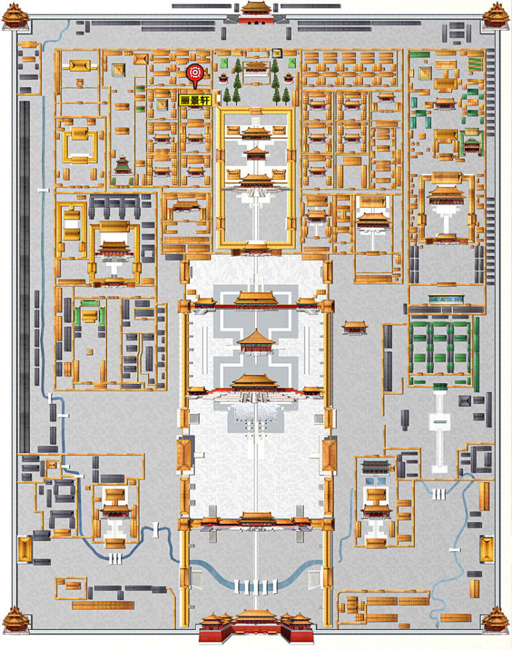 麗景軒在紫禁城的位置