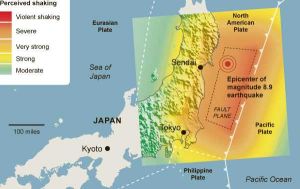 Sendai 振動幅度Shaking magnitude