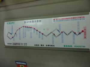 寶山18路公車線路示意圖