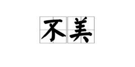 不美[漢語詞語]