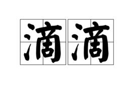 滴滴[詞典解釋]