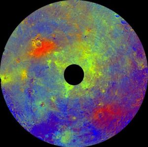 “黎明”號探測器獲取的數據繪製的灶神星圖像。