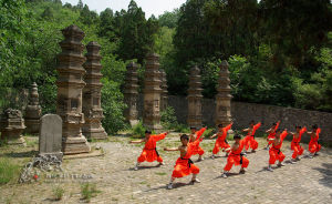 月山八極拳有“晃膀撞天倒，跺腳震九州”之勢