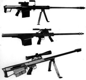 巴雷特M82A1/A2式和M90式12.7mm狙擊步槍