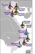 越南空軍兵力分布