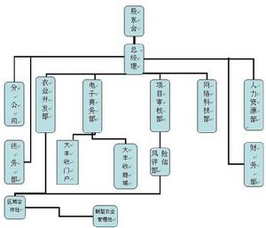 四川同益電子商務公司組織架構圖