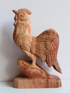木雕公雞