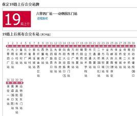 保定公交19路