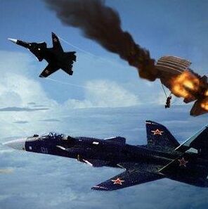 打擊入侵中國領空的美軍飛機作戰
