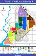 廣西合浦工業園區擴容產業分布規劃圖