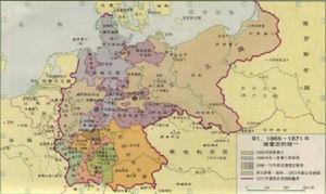 普魯士統一德意志後的地圖