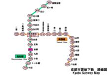 京都地下鐵路線圖