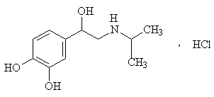 鹽酸異丙腎上腺素氣霧劑