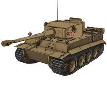 虎Ⅰ重型坦克多角度視圖