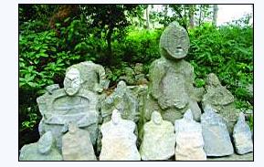 道縣文化局對位於該縣縣城西南30公里處的田廣洞村鬼崽嶺地下人物石雕群像進行了初步勘探，並從地下、池塘里陸續發掘出20餘個石雕人像。