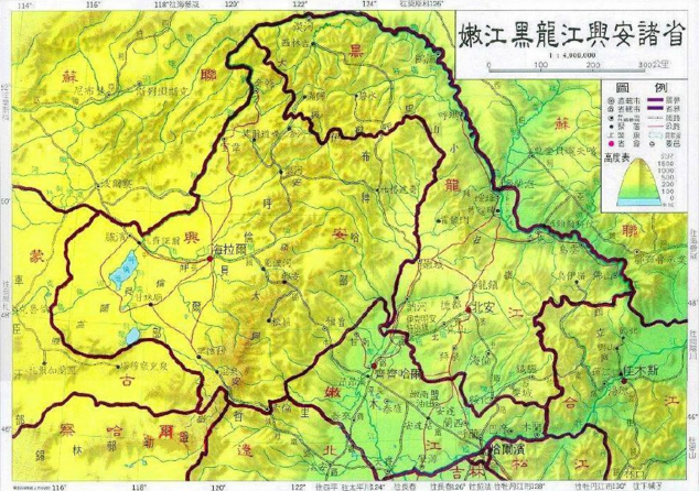 民國時期東北地圖