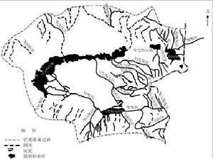 巴爾喀什湖-阿拉湖流域示意圖