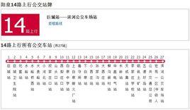 陽泉公交14路