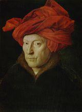 包著紅頭巾的男子-揚·凡·艾克的自畫像
