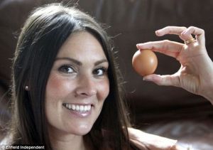 凱西發現的“滾圓”雞蛋