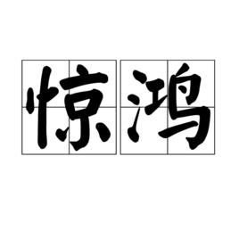 驚鴻[漢語辭彙]