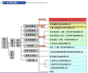 東風電子科技股份有限公司組織機構