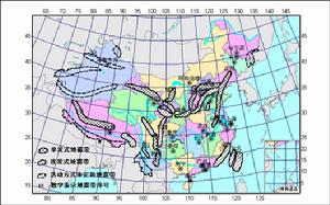 地震時空分布