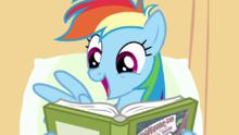 Rainbow Dash 打開了通往書海的大門。