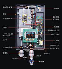 恆溫型即熱式電熱水器內部結構圖