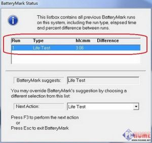 BatteryMark電池測試