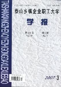 《泰山鄉鎮企業職工大學學報》