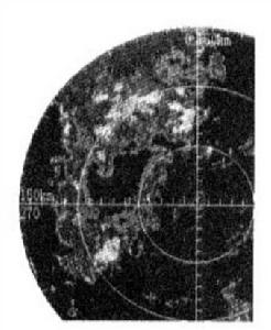 圖2 8月22日21：38 (1.5°仰角)強度VPPI