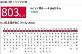 南京公交803路