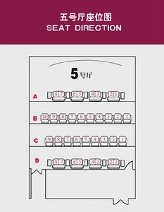 （圖）5號廳(VIP)座點陣圖