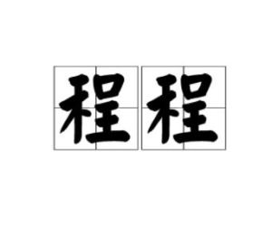 程程[詞語解釋]