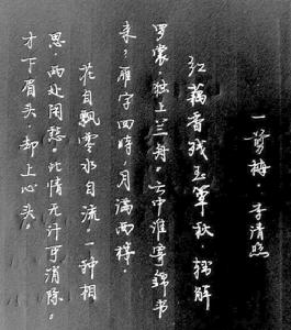 《一剪梅》